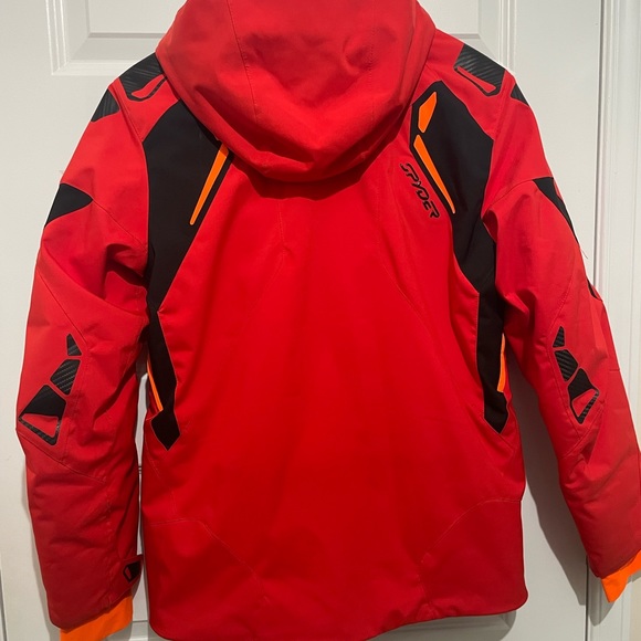 MENS red Spyder ski jacket in good condition! Size S - Picture 4 of 9
